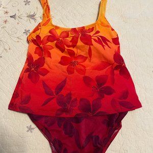 Bright & Colorful Cole of California Two-Piece Girls Size 12 Swimsuit